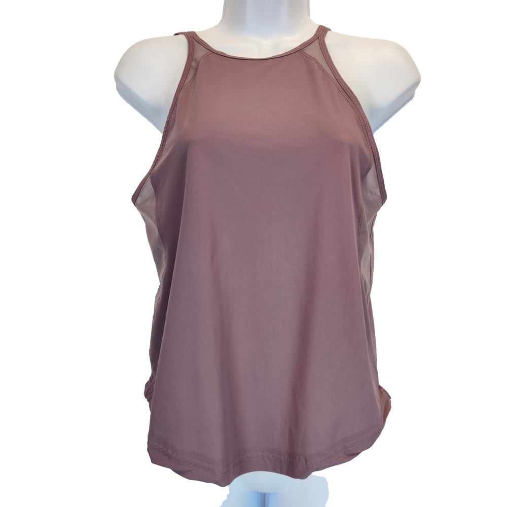 Lululemon Run Off-Route Tank Frosted Mulberry High Neck Mash Size 4